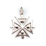 Georgian Paste Maltese Cross-Charlotte Sayers Antique Jewellery