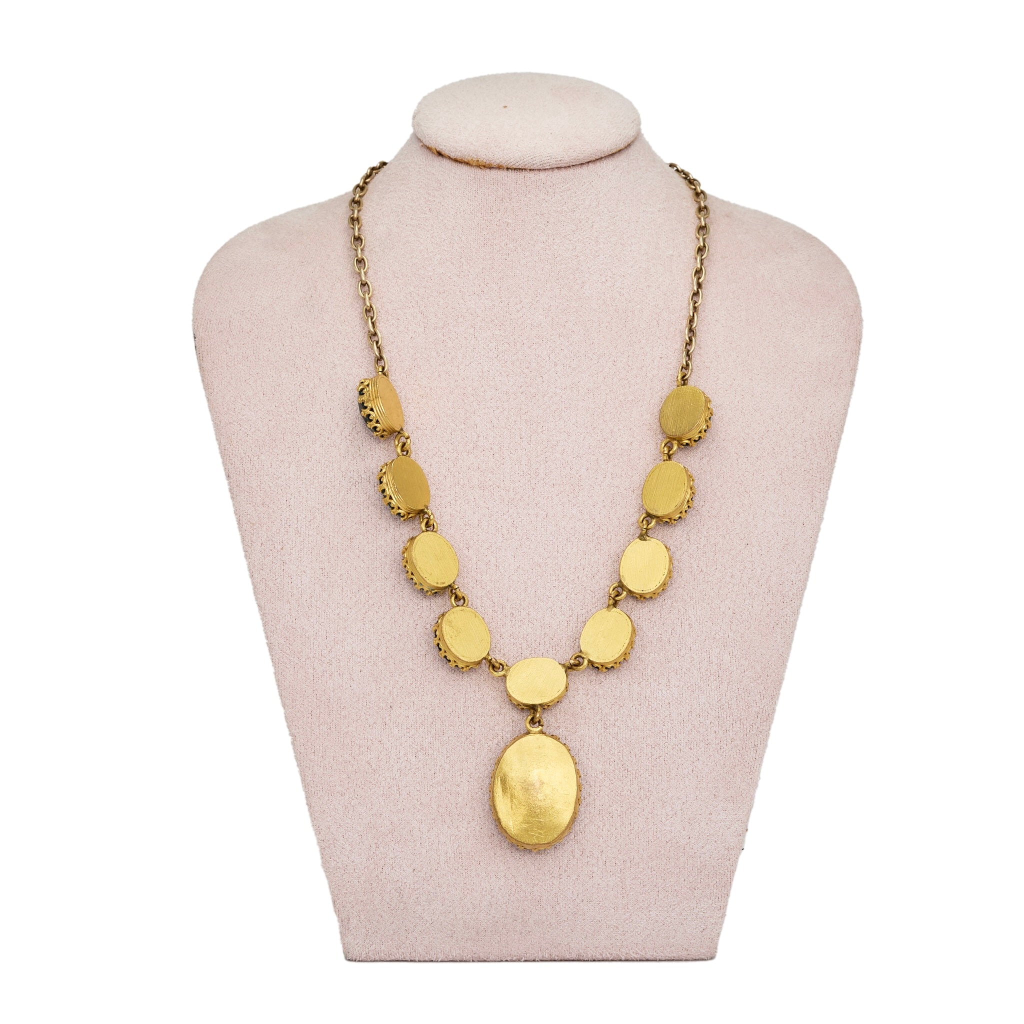 Georgian Paste Necklace-Charlotte Sayers Antique Jewellery