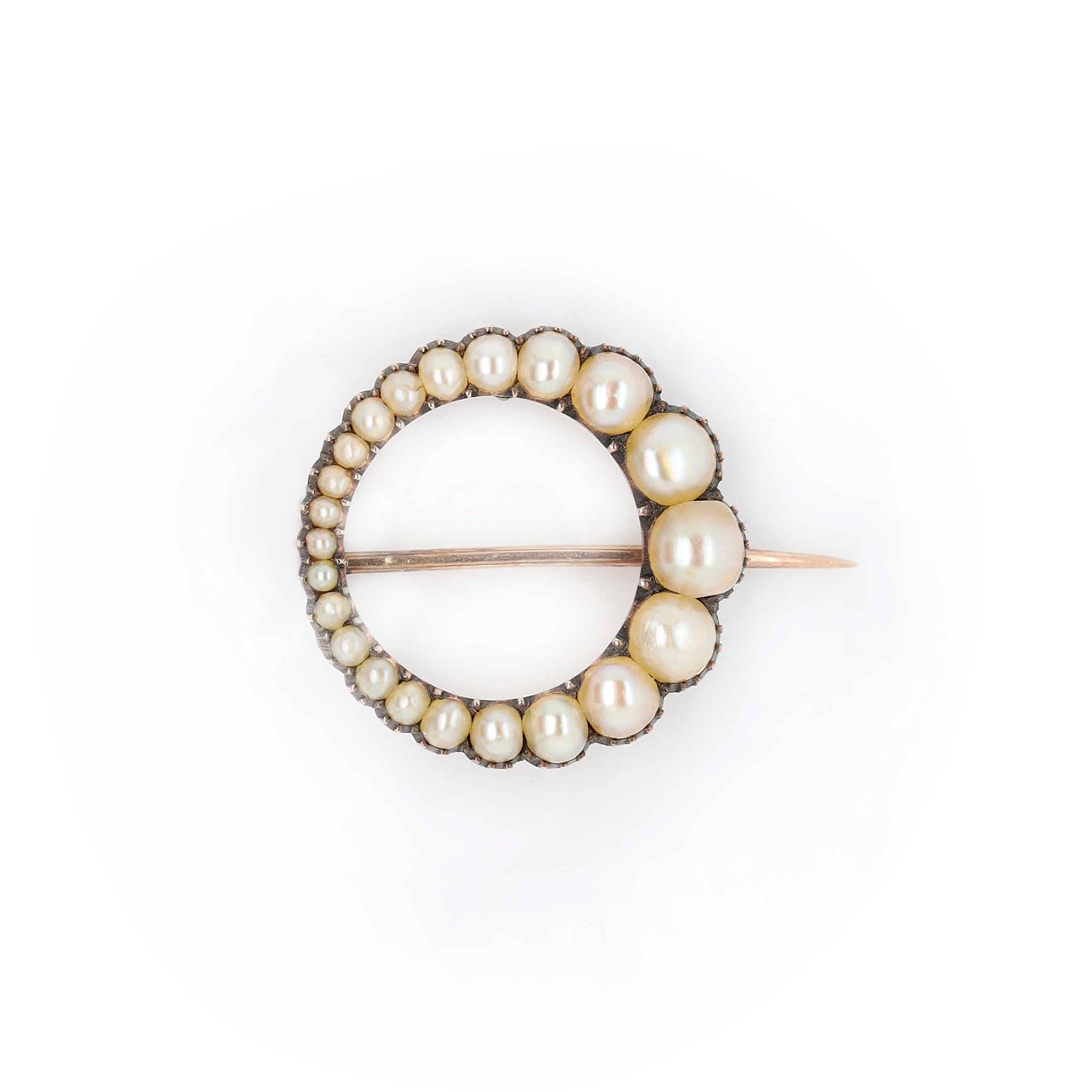 Georgian Pearl Brooch-Charlotte Sayers Antique Jewellery