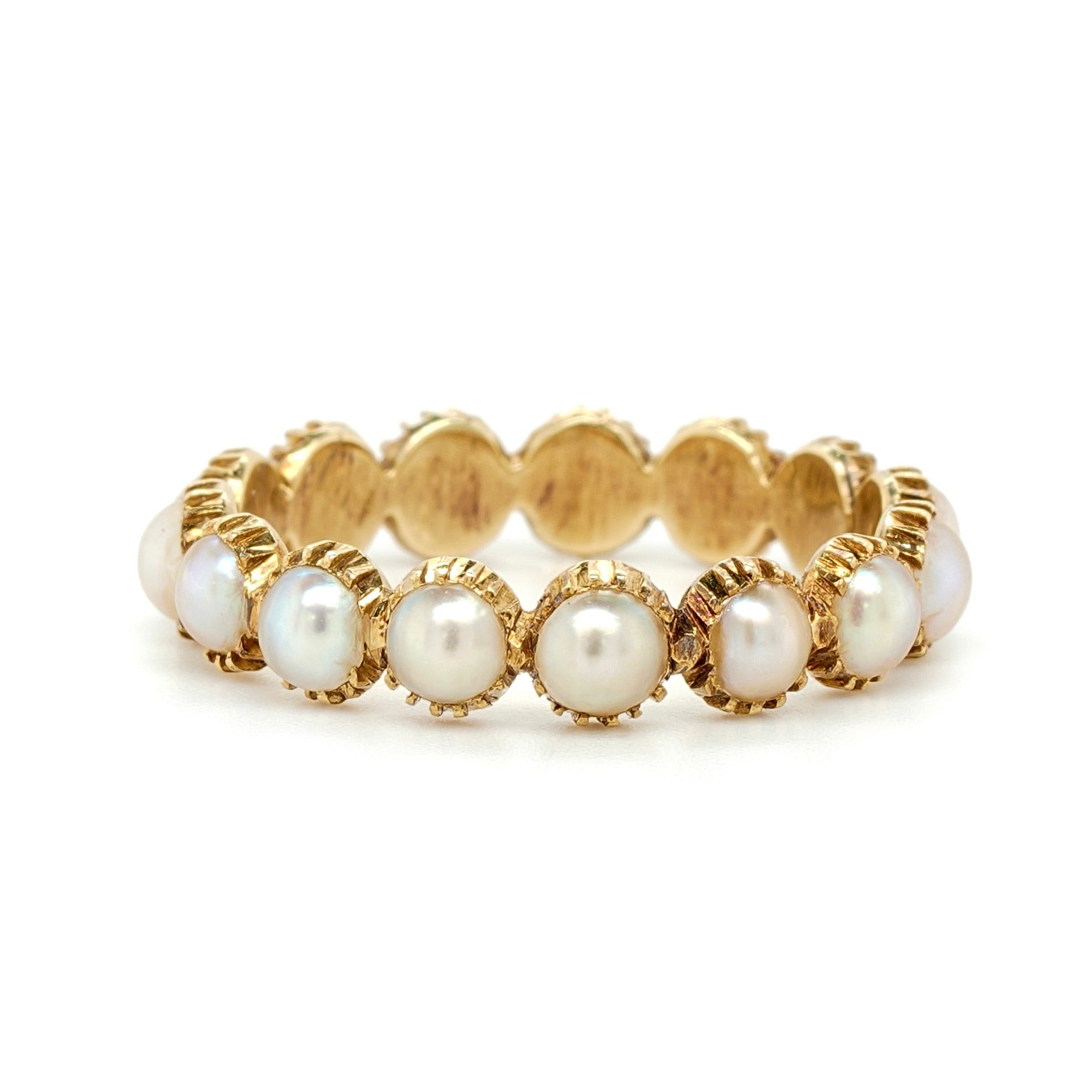 Georgian Pearl Etenity Ring-Charlotte Sayers Antique Jewellery