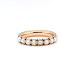 Georgian Pearl Eternity Ring-Charlotte Sayers Antique Jewellery