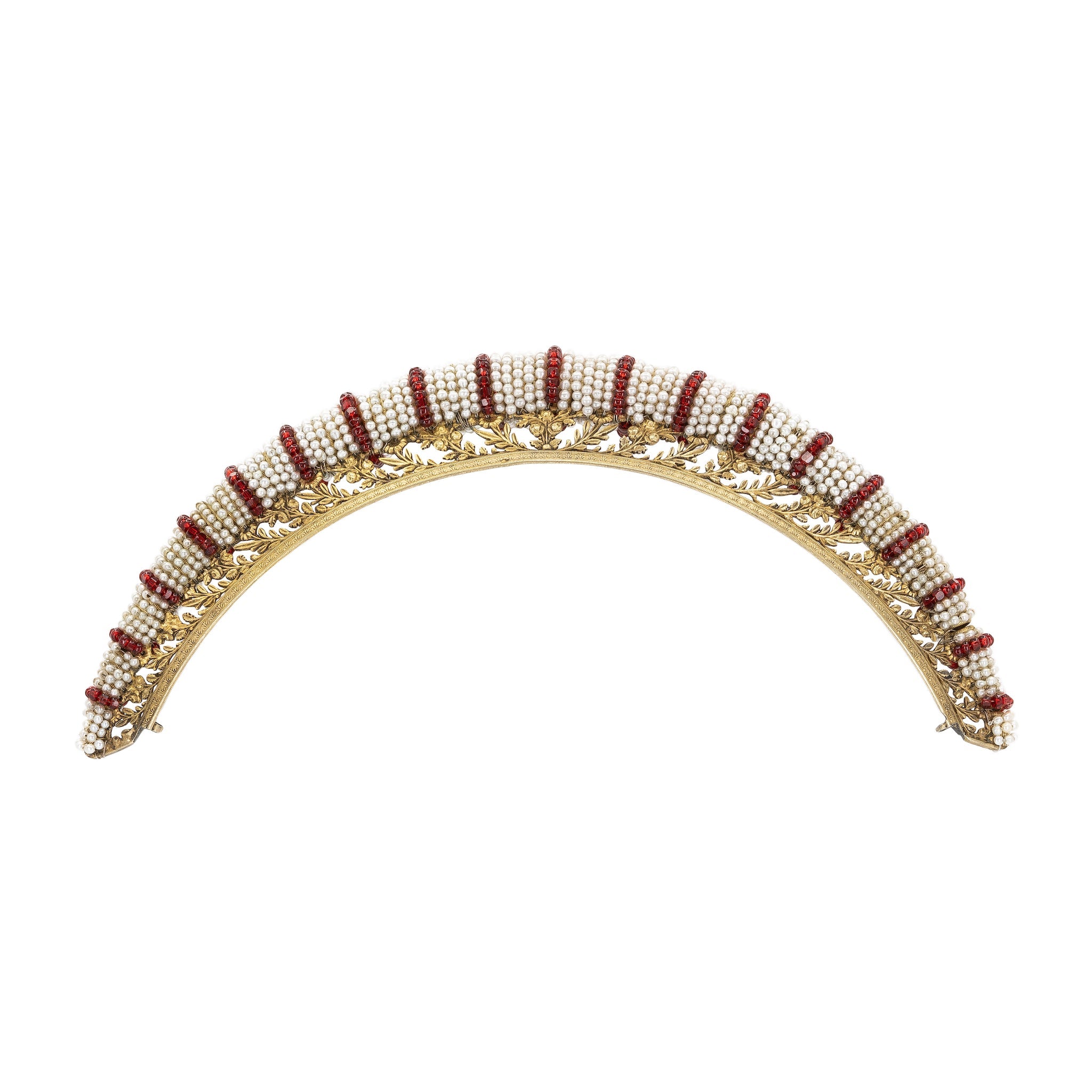 Georgian Pearl and Bead Tiara-Charlotte Sayers Antique Jewellery