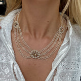 Georgian Pearl and Topaz Necklace-Charlotte Sayers Antique Jewellery