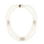 Georgian Pearl and Topaz Necklace-Charlotte Sayers Antique Jewellery