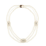 Georgian Pearl and Topaz Necklace-Charlotte Sayers Antique Jewellery