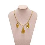 Georgian Pink Topaz Necklace-Charlotte Sayers Antique Jewellery