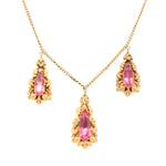 Georgian Pink Topaz Necklace-Charlotte Sayers Antique Jewellery
