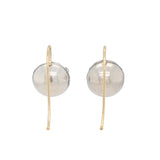 Georgian Rock Crystal Button Earrings-Charlotte Sayers Antique Jewellery