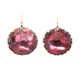 Georgian Rock Crystal Earrings-Charlotte Sayers Antique Jewellery