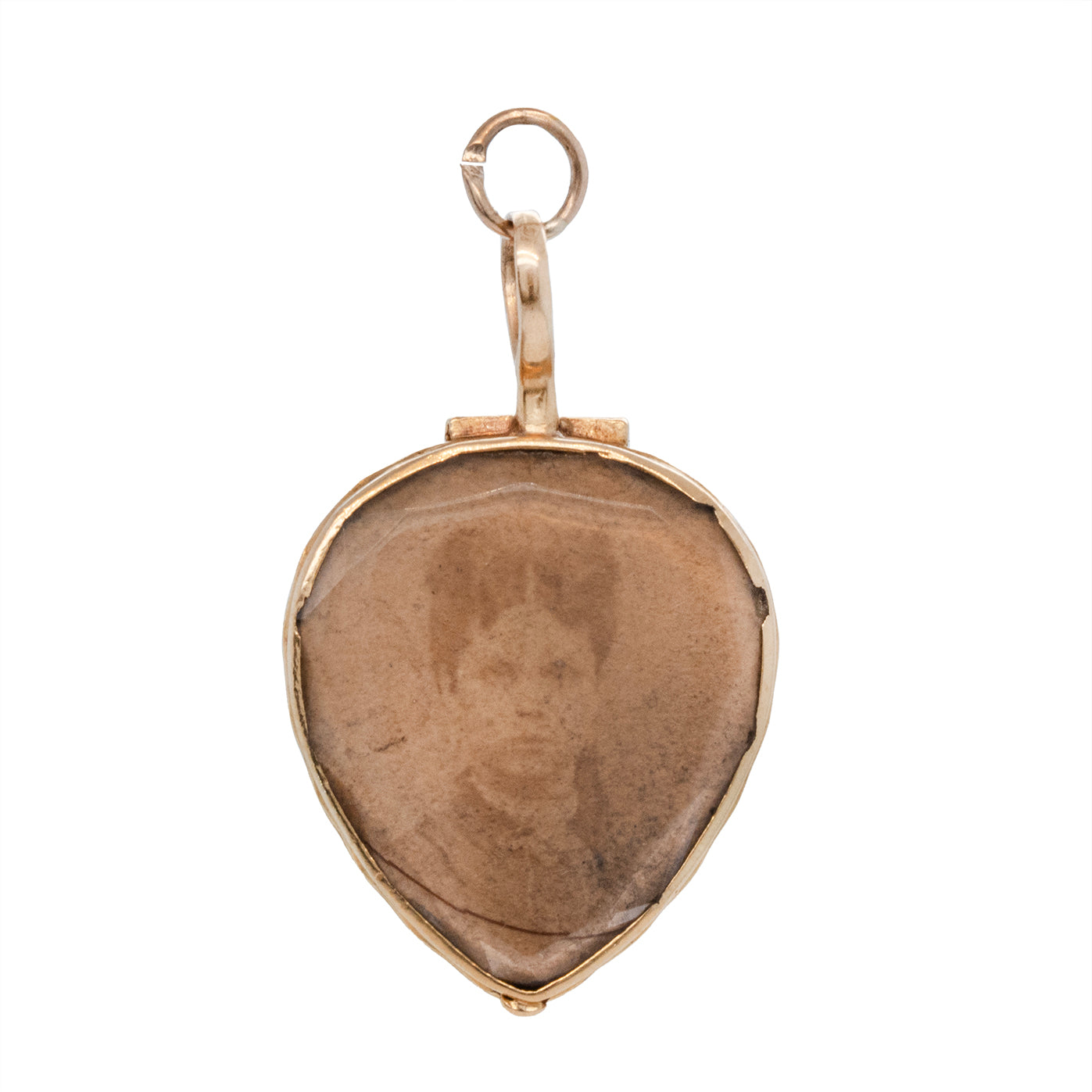 Georgian Rock Crystal Heart Locket-Charlotte Sayers Antique Jewellery