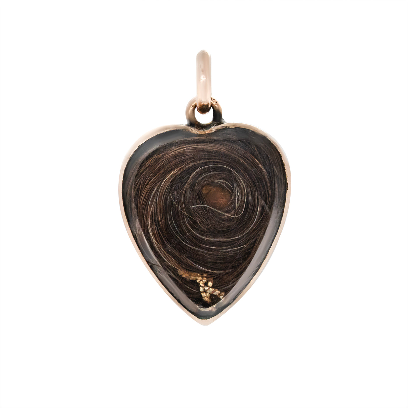 Georgian Rock Crystal Heart Pendant-Charlotte Sayers Antique Jewellery