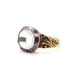 Georgian Rock Crystal Ring-Charlotte Sayers Antique Jewellery