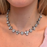 Georgian Rock Crystal Trefoil Necklace-Charlotte Sayers Antique Jewellery