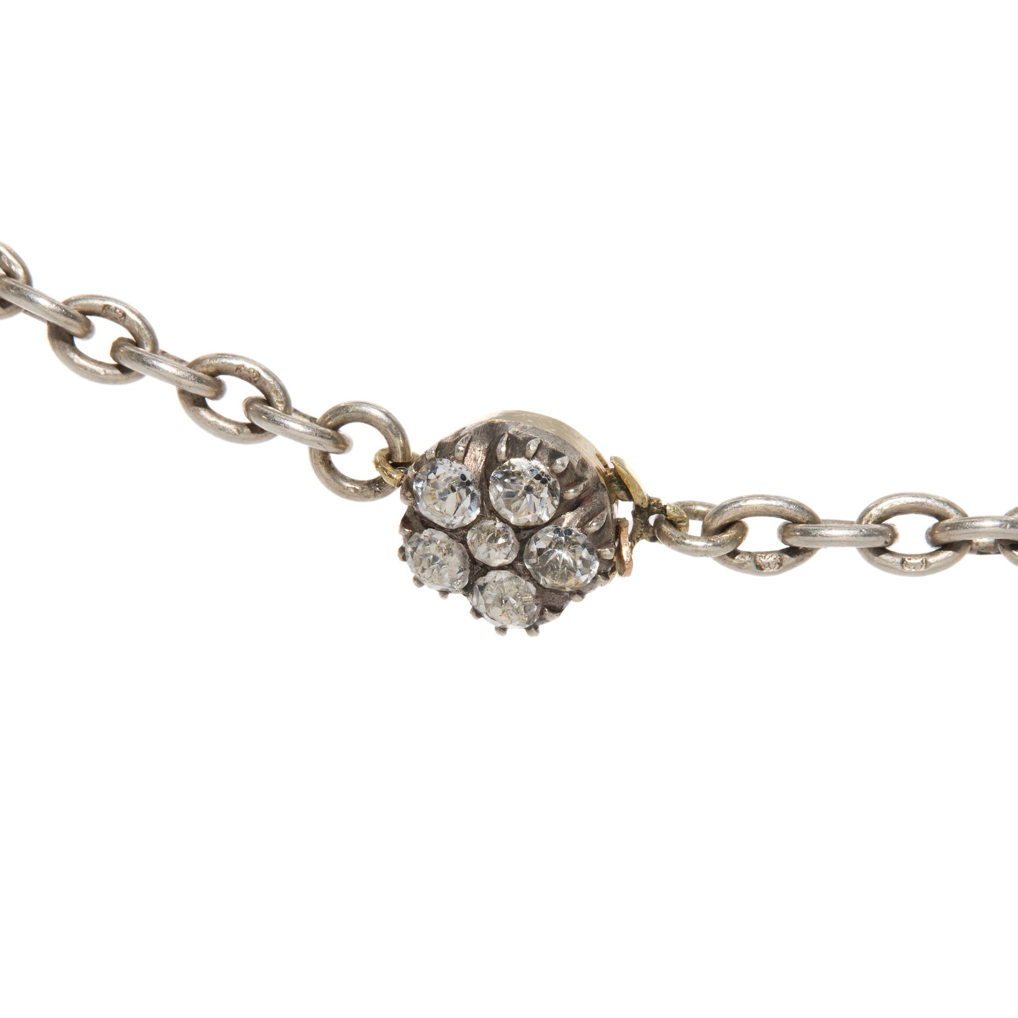 Georgian Rock Crystal Trefoil Necklace-Charlotte Sayers Antique Jewellery