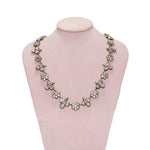 Georgian Rock Crystal Trefoil Necklace-Charlotte Sayers Antique Jewellery