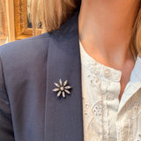 Georgian Rose Cut Diamond Brooch-Charlotte Sayers Antique Jewellery