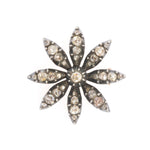 Georgian Rose Cut Diamond Brooch-Charlotte Sayers Antique Jewellery