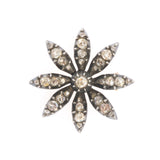 Georgian Rose Cut Diamond Brooch-Charlotte Sayers Antique Jewellery