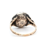 Georgian Rose Cut Diamond Cluster Ring-Charlotte Sayers Antique Jewellery