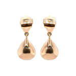 Georgian Rose Cut Diamond Earrings-Charlotte Sayers Antique Jewellery