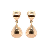 Georgian Rose Cut Diamond Earrings-Charlotte Sayers Antique Jewellery