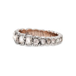 Georgian Rose Cut Diamond Eternity Ring-Charlotte Sayers Antique Jewellery