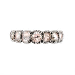 Georgian Rose Cut Diamond Eternity Ring-Charlotte Sayers Antique Jewellery