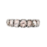 Georgian Rose Cut Diamond Eternity Ring-Charlotte Sayers Antique Jewellery
