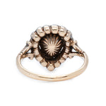 Georgian Rose Cut Diamond Ring-Charlotte Sayers Antique Jewellery