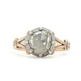 Georgian Rose Cut Diamond Ring-Charlotte Sayers Antique Jewellery