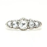 Georgian Rose Cut Diamond Ring-Charlotte Sayers Antique Jewellery