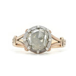 Georgian Rose Cut Diamond Ring-Charlotte Sayers Antique Jewellery