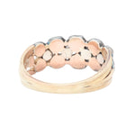 Georgian Rose Cut Diamond Two Row Ring-Charlotte Sayers Antique Jewellery