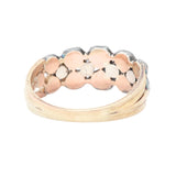 Georgian Rose Cut Diamond Two Row Ring-Charlotte Sayers Antique Jewellery