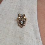 Georgian Rose Diamond Brooch-Charlotte Sayers Antique Jewellery