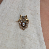 Georgian Rose Diamond Brooch-Charlotte Sayers Antique Jewellery