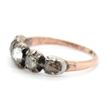 Georgian Rose Diamond Ring-Charlotte Sayers Antique Jewellery