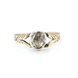 Georgian Rose Diamond Ring-Charlotte Sayers Antique Jewellery