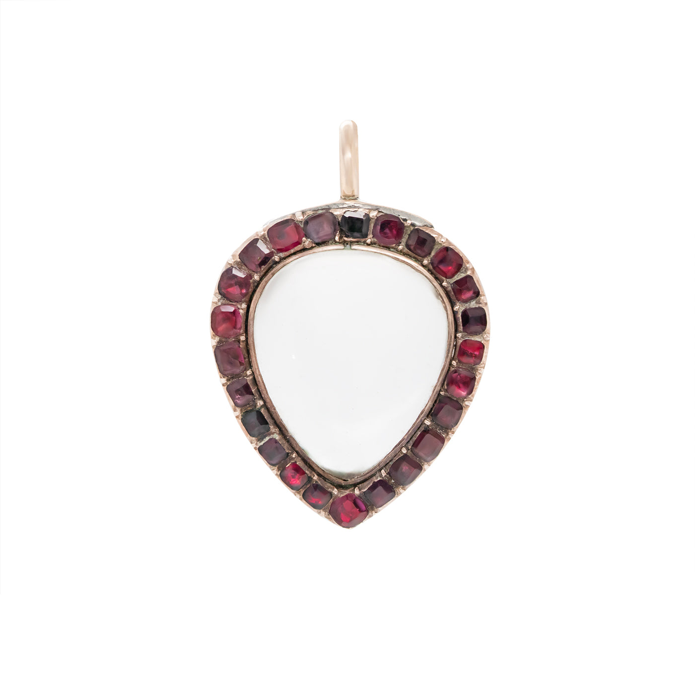 Georgian Ruby Heart Locket-Charlotte Sayers Antique Jewellery