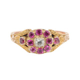 Georgian Ruby and Diamond Ring-Charlotte Sayers Antique Jewellery