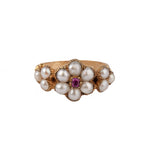 Georgian Ruby and Pearl Ring-Charlotte Sayers Antique Jewellery