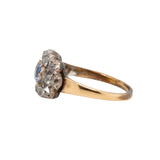 Georgian Sapphire and Diamond Ring-Charlotte Sayers Antique Jewellery