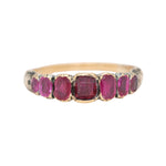 Georgian Seven Stone Ruby Ring-Charlotte Sayers Antique Jewellery