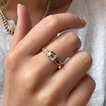Georgian Skull Enamel Mourning Ring-Charlotte Sayers Antique Jewellery