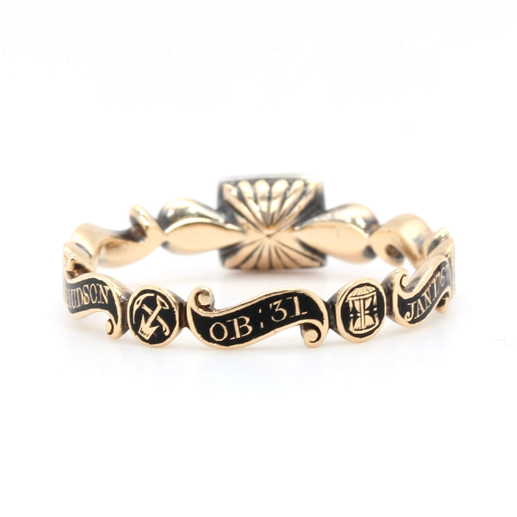 Georgian Skull Mourning Ring-Charlotte Sayers Antique Jewellery