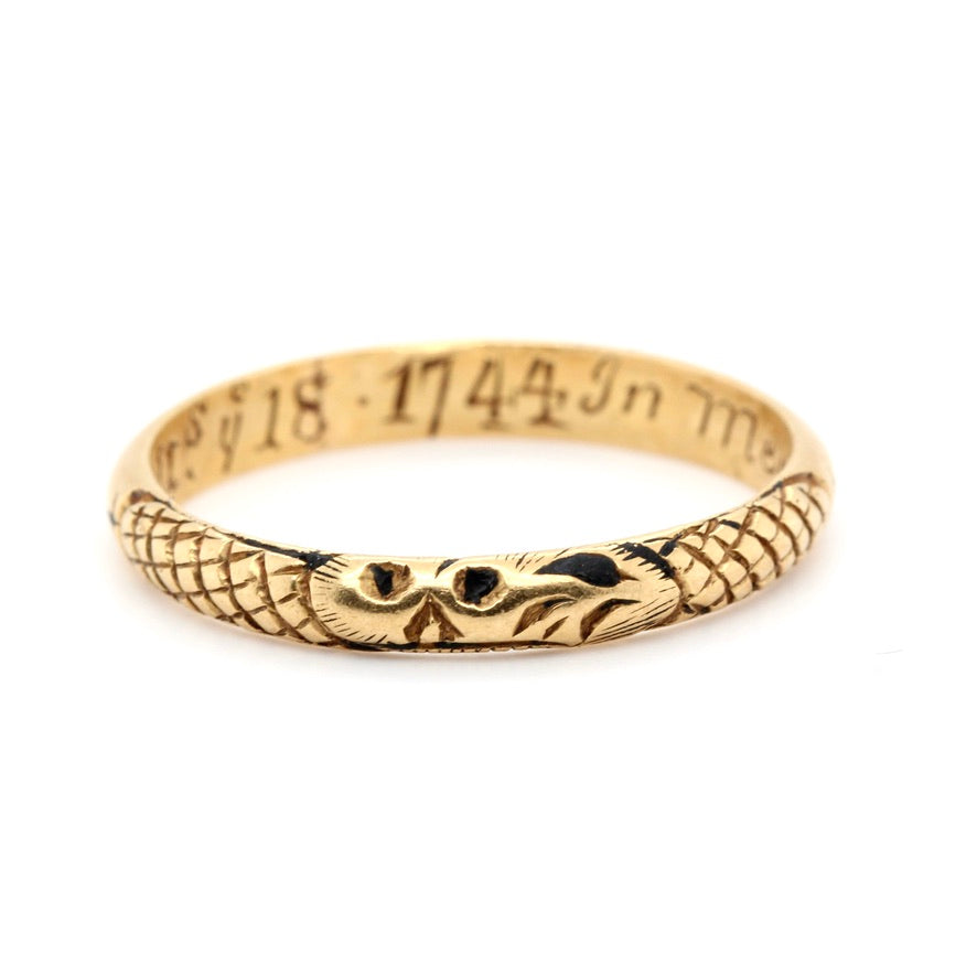 Georgian Skull Mourning Ring-Charlotte Sayers Antique Jewellery