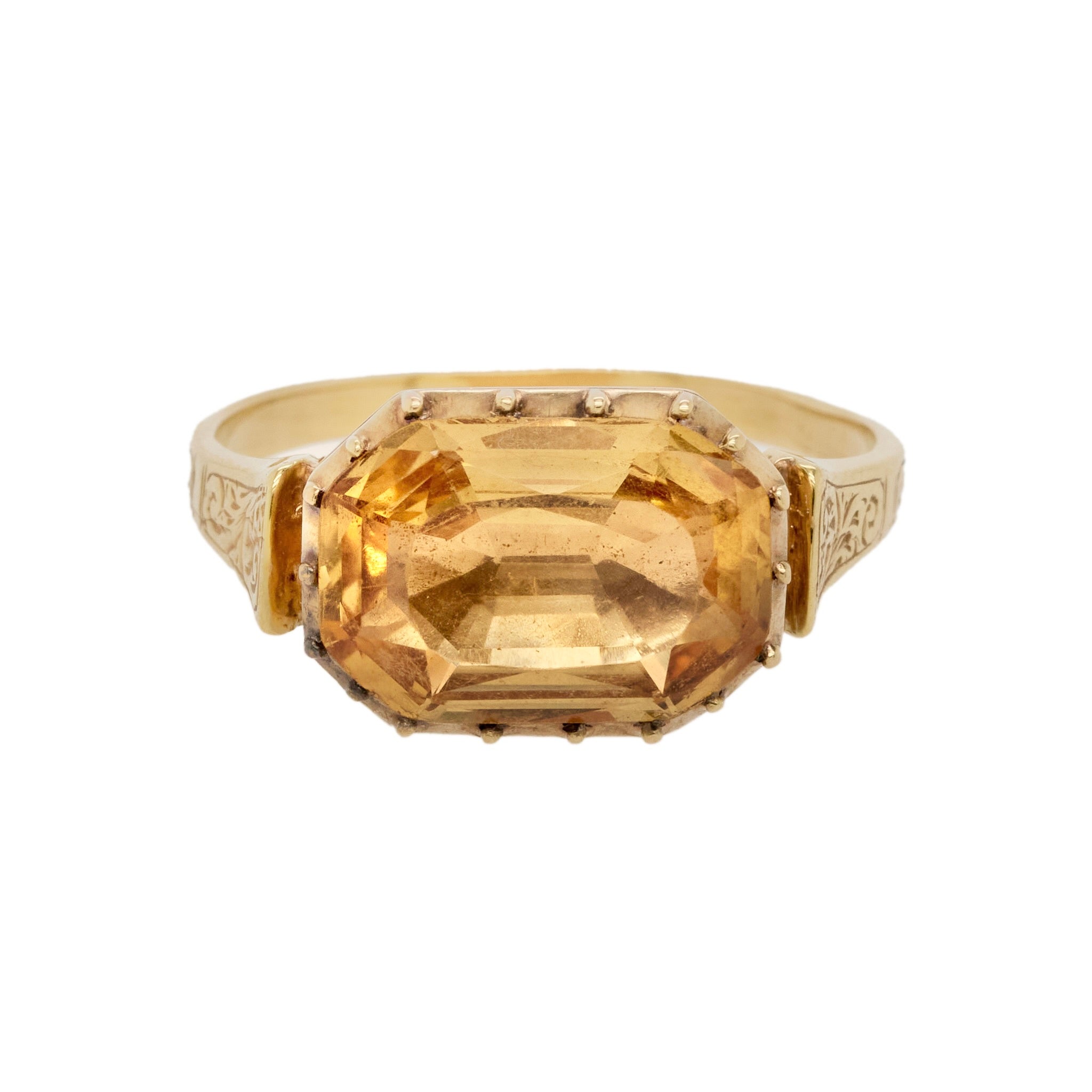 Georgian Topaz Ring-Charlotte Sayers Antique Jewellery