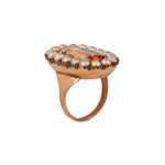 Georgian Topaz and Pearl Ring-Charlotte Sayers Antique Jewellery