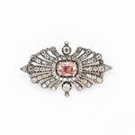 Georgian Tourmaline and Diamond Brooch-Charlotte Sayers Antique Jewellery