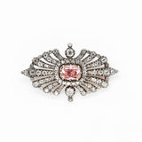 Georgian Tourmaline and Diamond Brooch-Charlotte Sayers Antique Jewellery